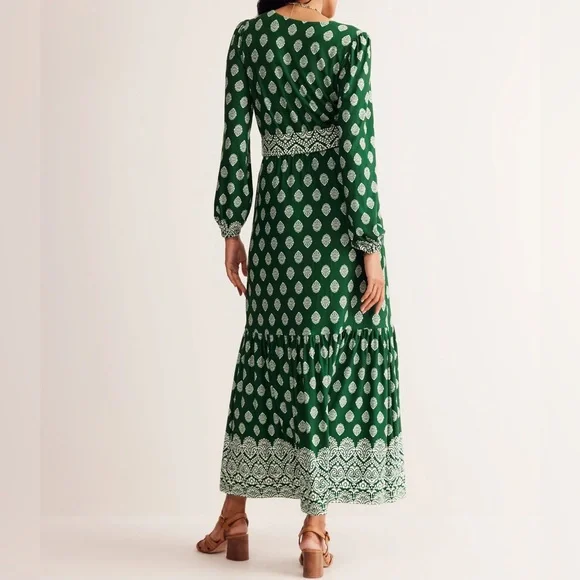 Boden Ophelia Wrap Midi Jersey Dress - Picture 8 of 10